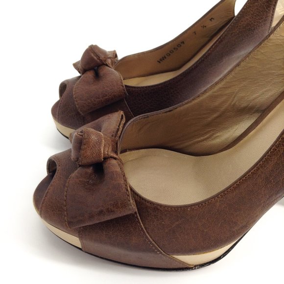 STUART WEITZMAN Friller Peep Toe Slingback Heels - Picture 3 of 8